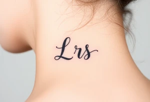 Nail claw marks beside the initials lrs tattoo idea
