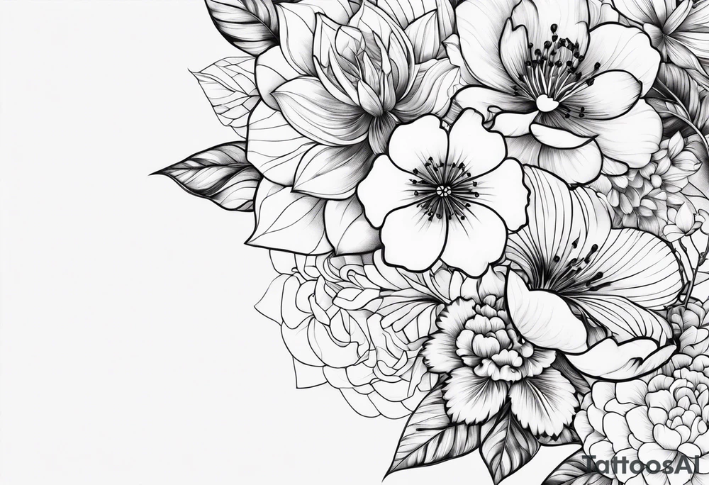 Amuleto japonés con flor tattoo idea