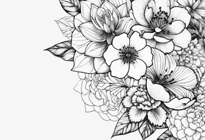 Amuleto japonés con flor tattoo idea
