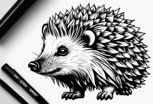 Buff Hedgehog tattoo idea