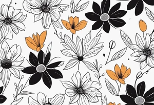 natural patterns, no people, nothing scary, no big flowers tattoo idea