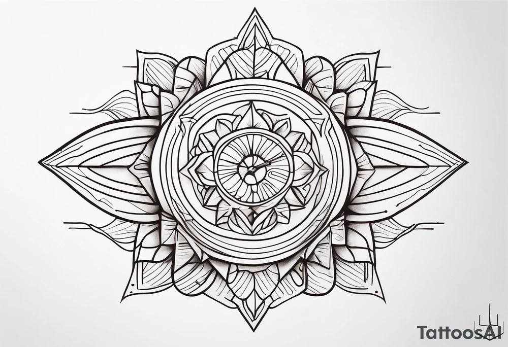 Straight Line tattoo idea