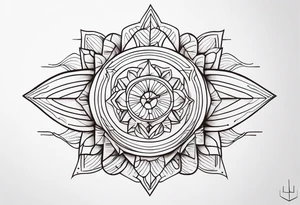 Straight Line tattoo idea