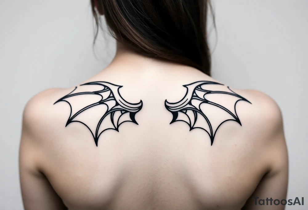 Dragon wings tattoo idea