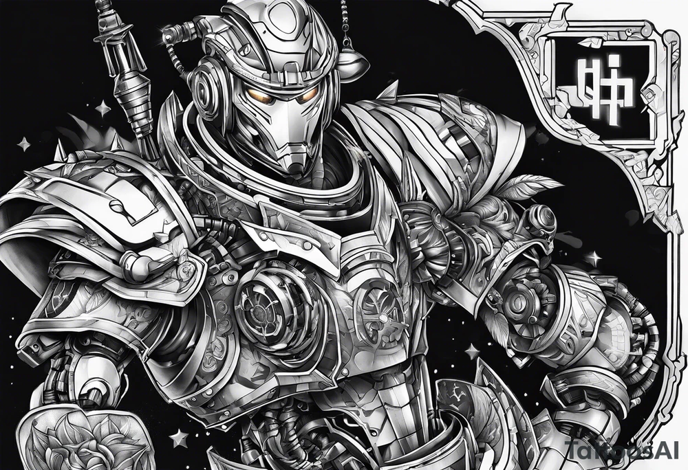 Robotic Cyber criminal tattoo idea