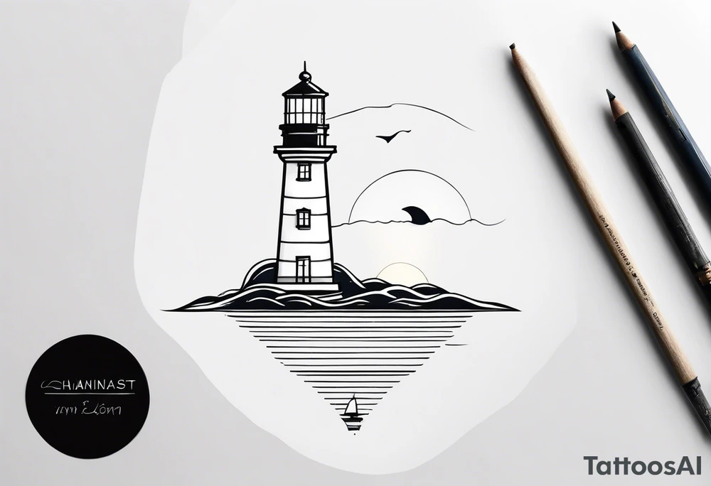 lighthouse tattoo idea