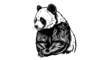 panda counting crypto tattoo idea