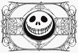 jack skellington minimalist tattoo tattoo idea