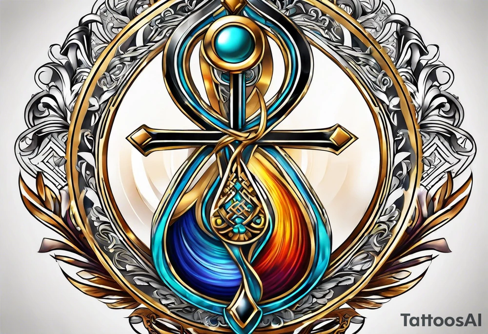ankh symbol tattoo idea