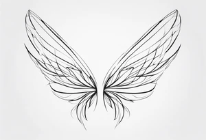 Fairy wings tattoo idea
