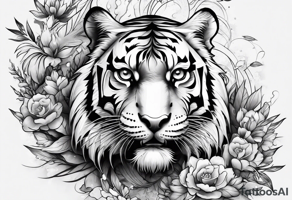 tiger tattoo idea