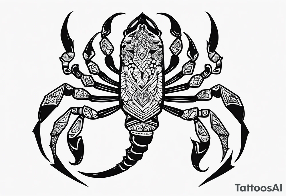 Scorpion traditional tattoo tattoo idea