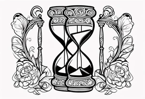 Love hourglass tattoo idea