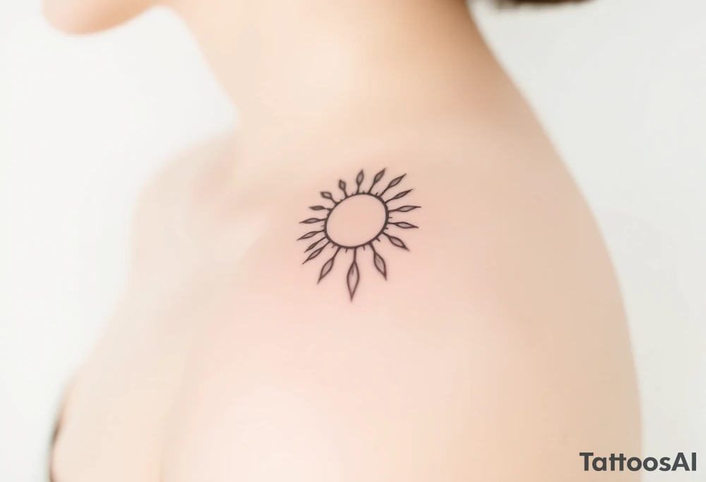 The sun cascading tattoo idea