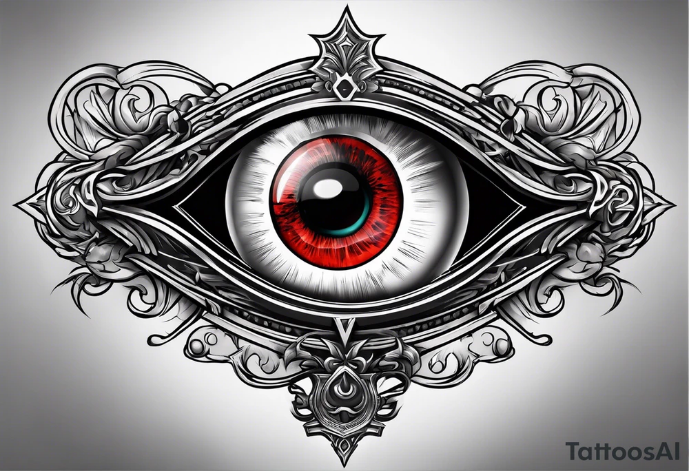 VOID Hellsing Eyes Federa Per Cuscino – 40x40 Cm, Stampa Completa Fronte/Retro, Per Interni/Esterni, Impermeabile, Antimacchia, Con Cerniera, Design Anime Vampiro