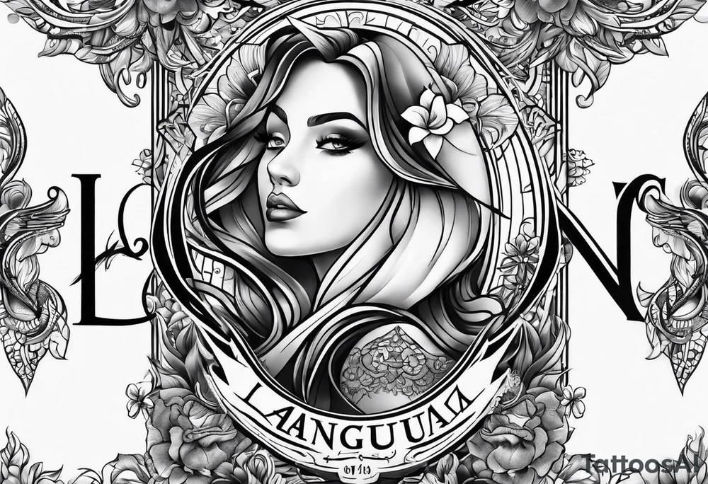 LAGUNA (last name tattoo) tattoo idea