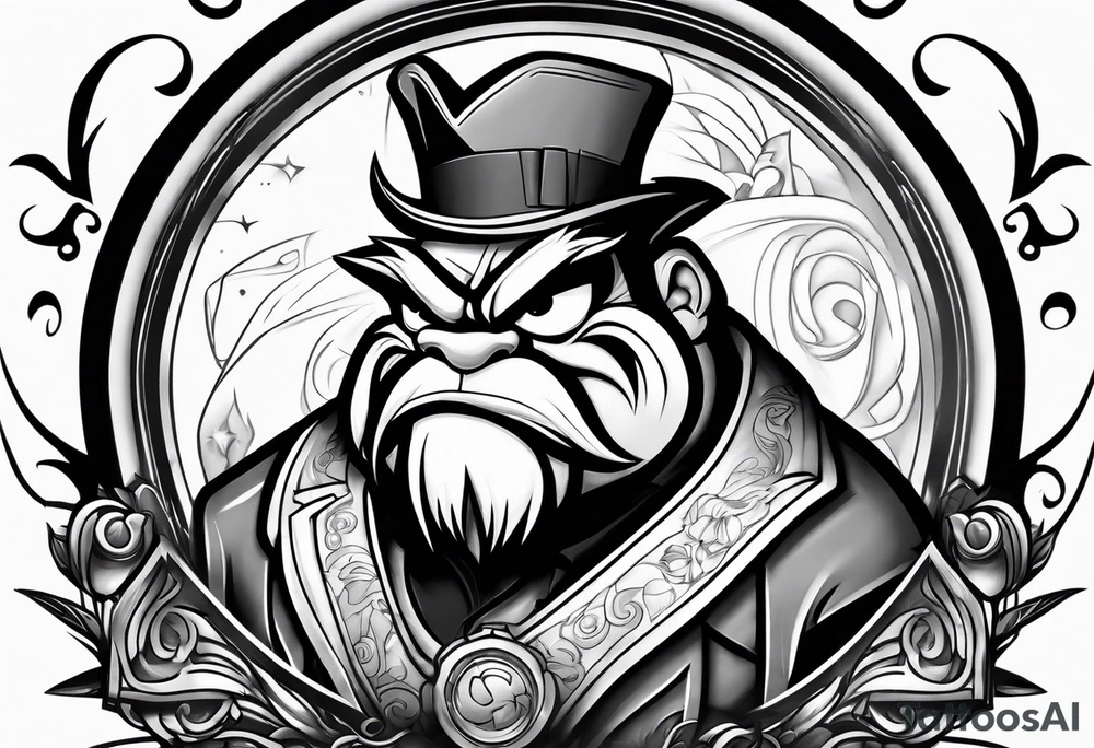 The looney tunes character taz tattoo idea