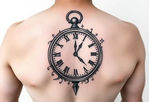 Broken clock tattoo idea