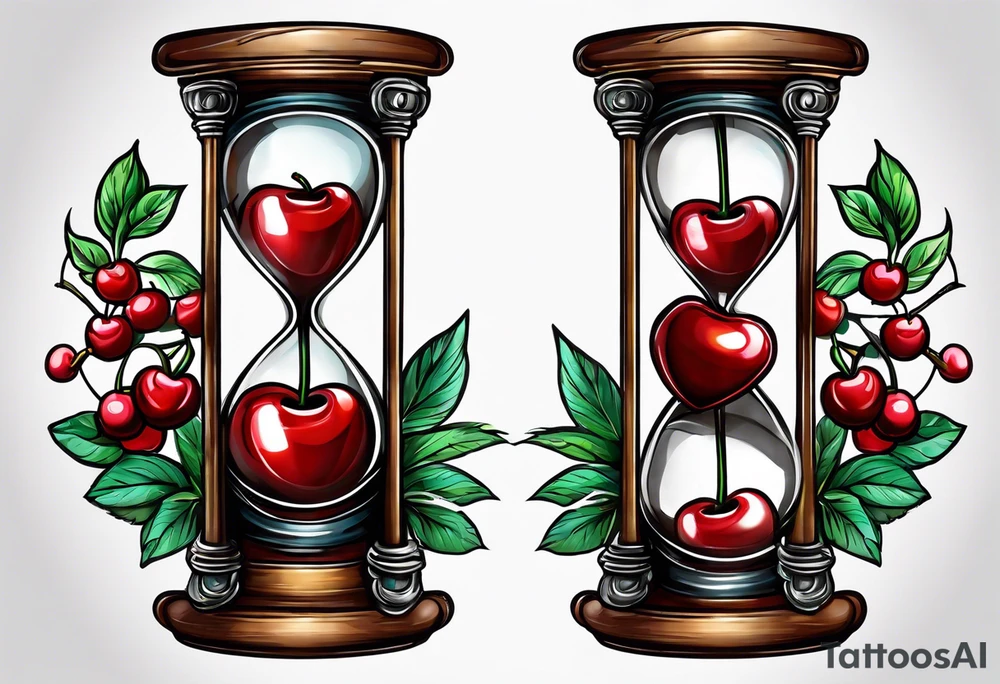 Cherry hourglass. tattoo idea