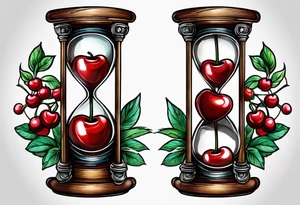 Cherry hourglass. tattoo idea