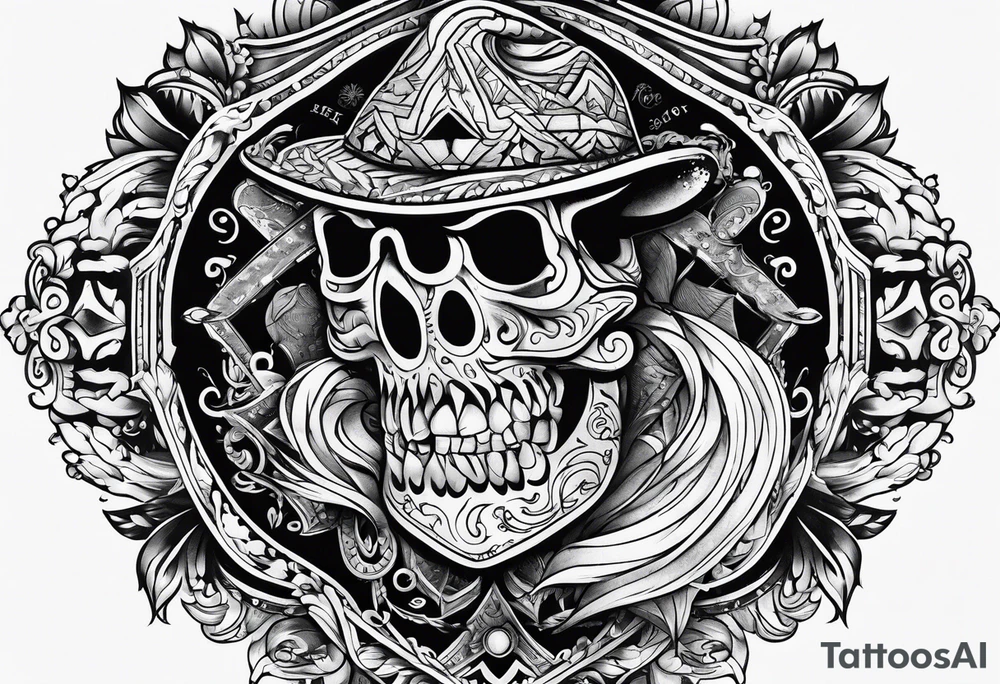 snowboarding in traditional american tattoo style tattoo idea