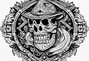 snowboarding in traditional american tattoo style tattoo idea