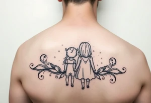 mom and kids tattoo idea