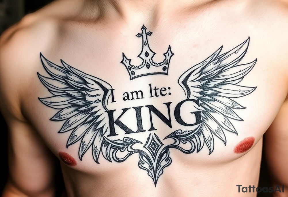 I am the king tattoo idea