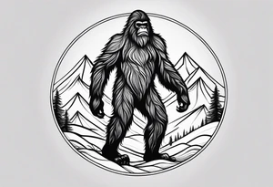 Sasquatch tattoo idea