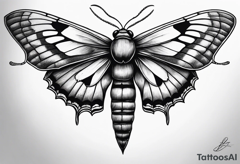 Death hawk moth with shadows to look like it’s flying tattoo idea Death hawk moth with shadows to look like it’s flying tattoo idea