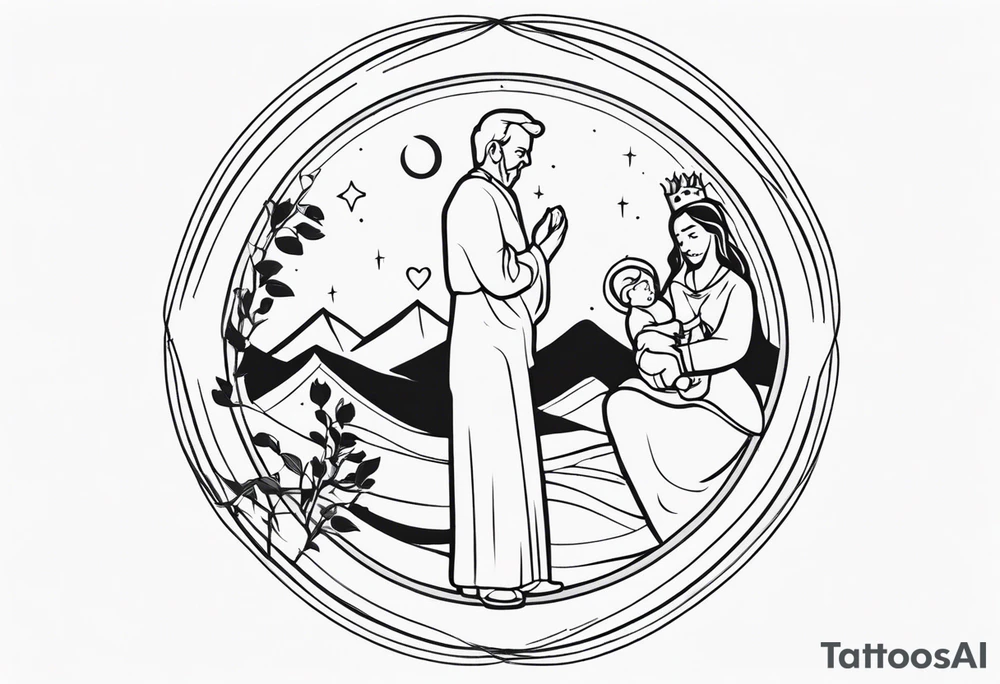 Father memorial small tattoo idea