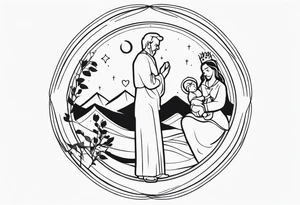 Father memorial small tattoo idea