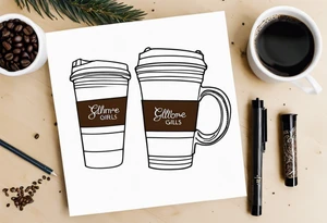 Gilmore girls, coffee tattoo idea