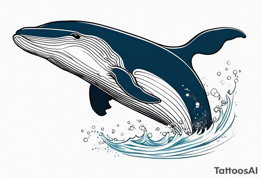Humpback whale tattoo idea
