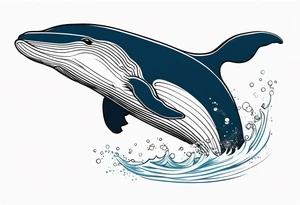 Humpback whale tattoo idea