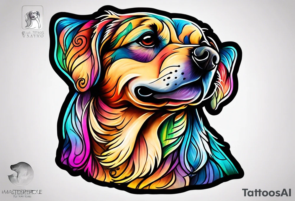 Play dough dog tattoo idea