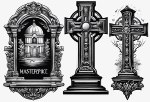 Tombstone without cross tattoo design tattoo idea