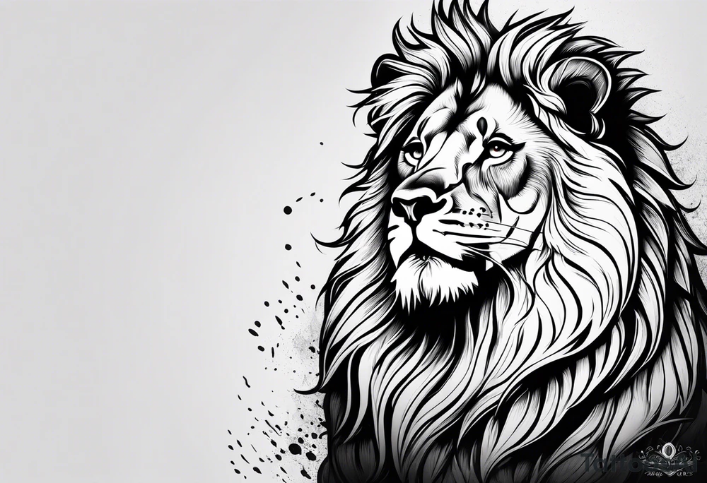 little lion tattoo idea