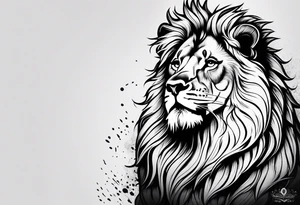 little lion tattoo idea