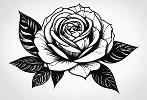 rose, rose stem, edgy tattoo idea