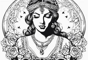 estátua chorando tattoo idea