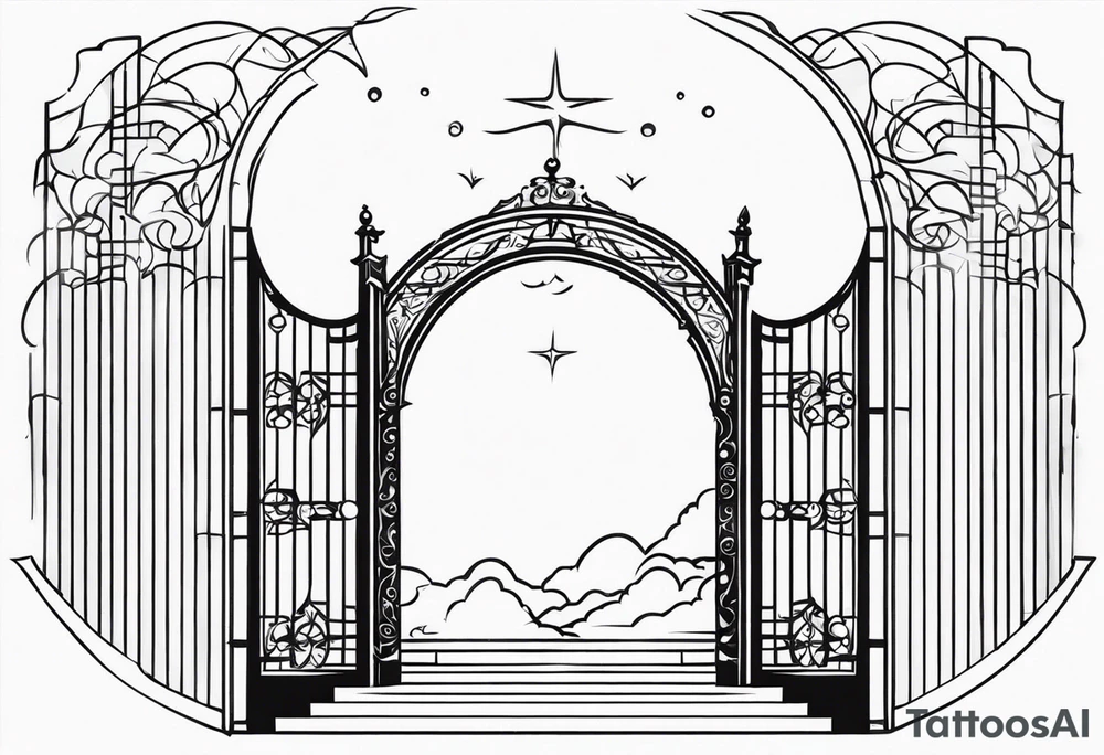 heaven gate vector tattoo idea