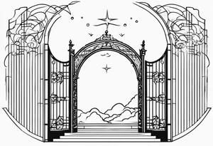 heaven gate vector tattoo idea