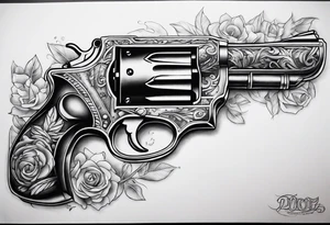 Money Withs Guns tattoo idea