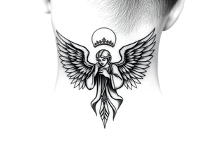 Russian orthodox angel tattoo idea
