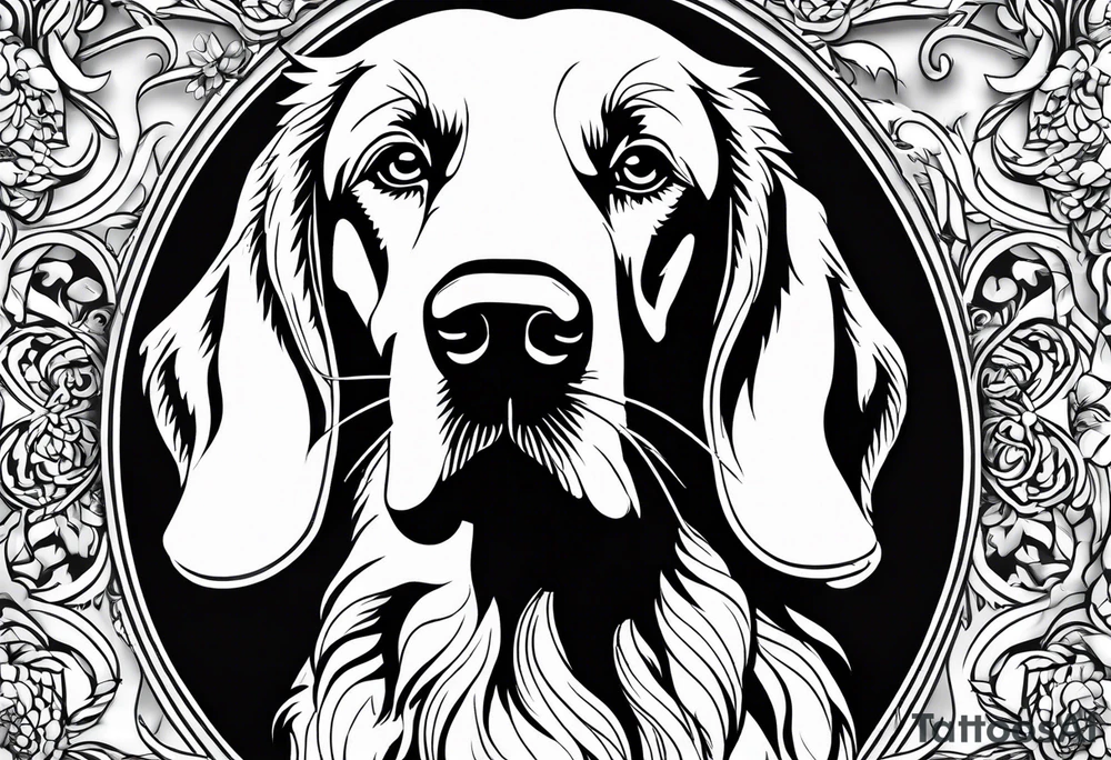 irish setter tattoo idea
