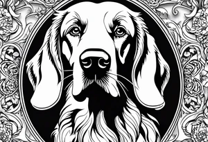 irish setter tattoo idea