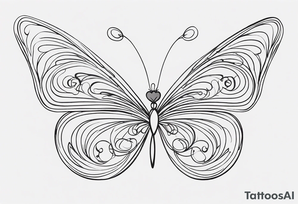create a soft feminine energy tattoo to go down the left arm with the appearance of a wrap around the arm and going around a pre-existing tattoo of the name Vonetta in cursive writing fairly close to the top of the shoulder.  Also include a beautiful butterfly and the names Justin and Taylor tattoo idea