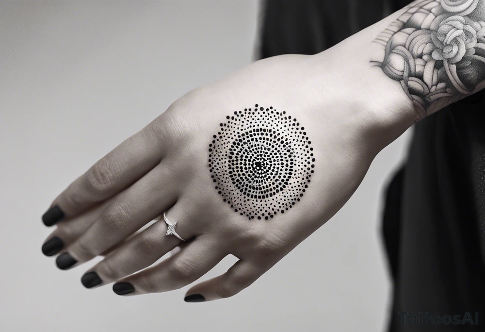 abstract on hand, no people tattoo idea