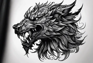 depression as a shadow mmonster tattoo idea